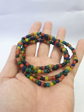 Beautiful Vintage Thai Glass Beads Long Necklace